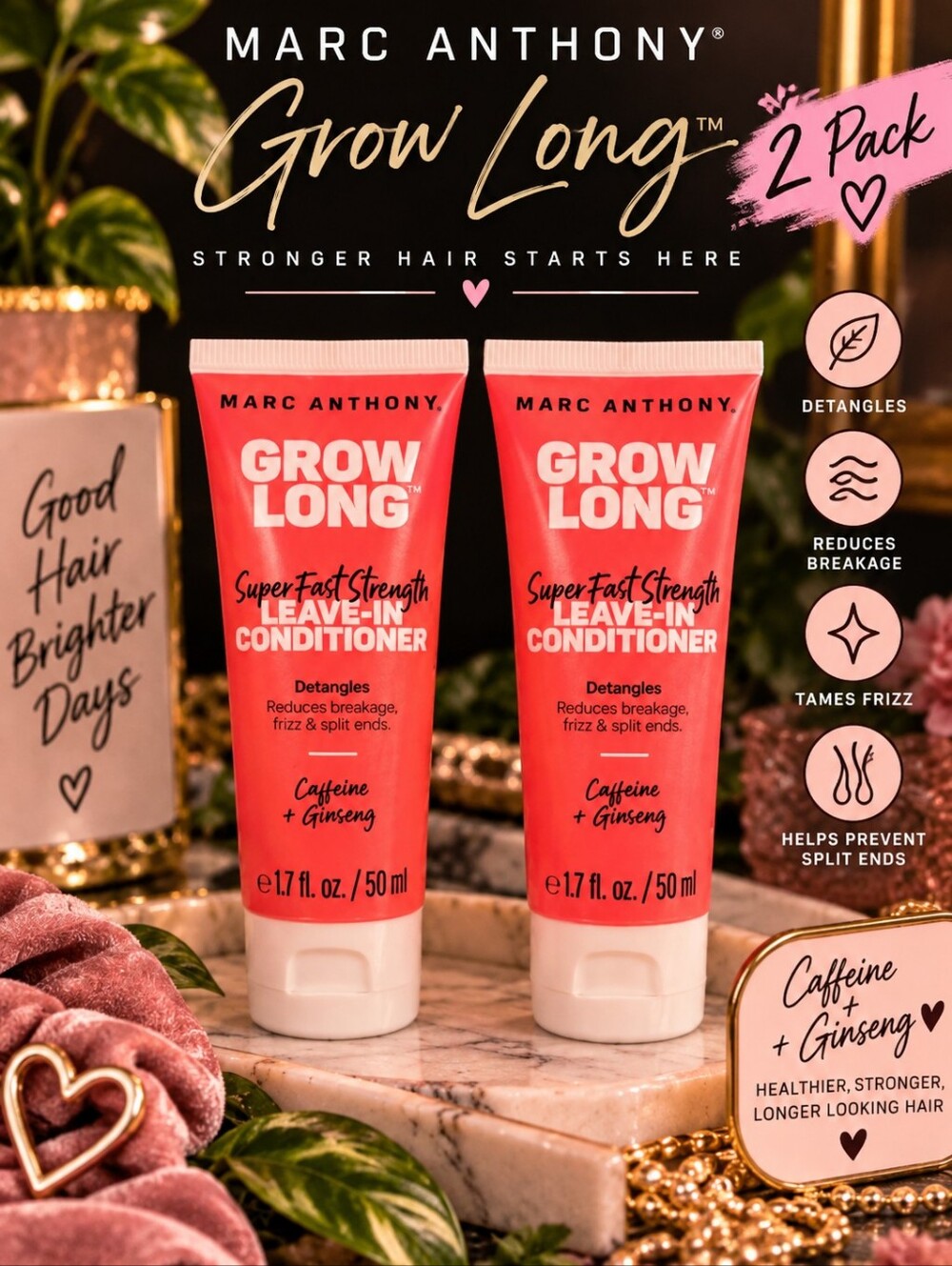 Marc Anthony Grow Long Leave-In Conditioner - 2-Pack!!